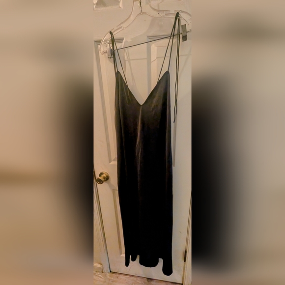 Victoria's Secret Black Satin Slip Dress - Picture 5 of 6